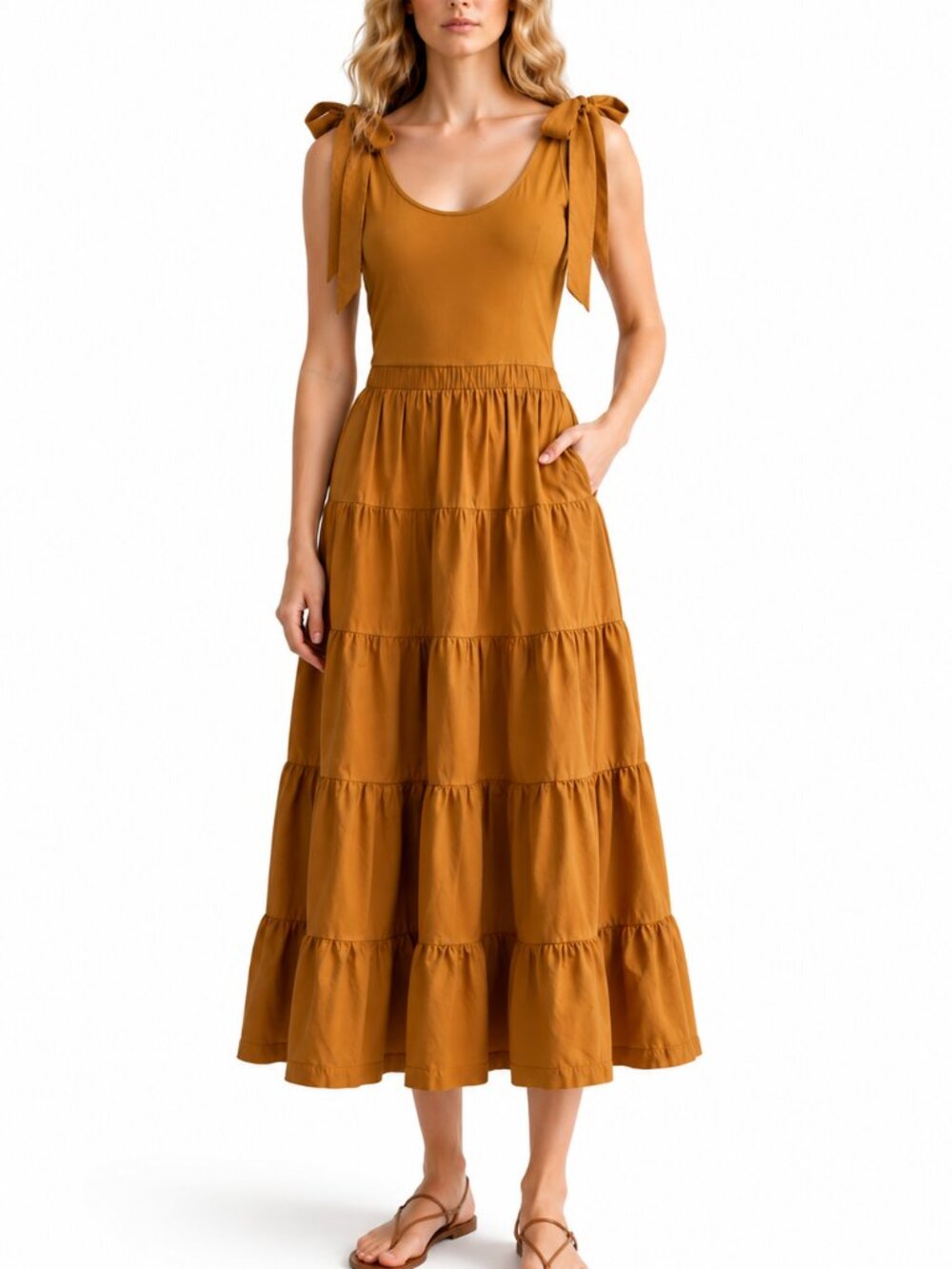 Ulla Johnson Hope Dress Tiered Cotton Prairie Boho Midi